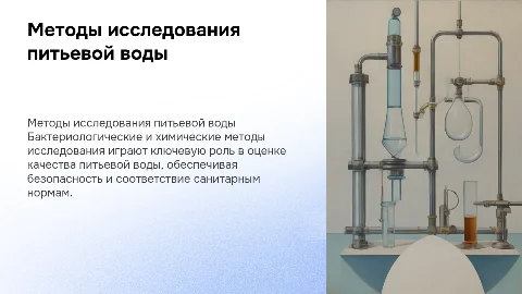 Значение бактериологических и химических методов исследования
