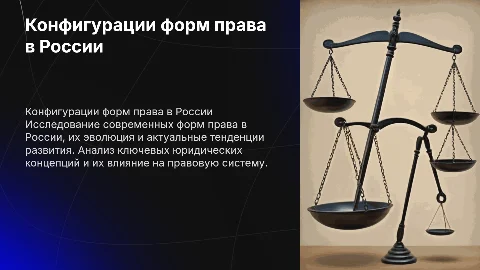 Конфигурации форм права современной России
