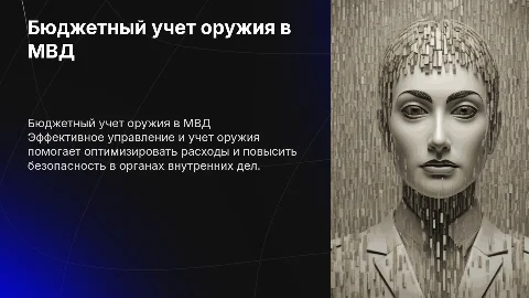 Бюджетный учет оружия в органах внутренних дел