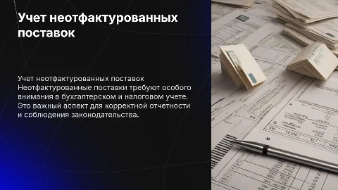 неотфактурованные поставки и их учет в бухгалтерском и налоговом учетах