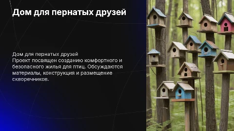 Дом для пернатых друзей