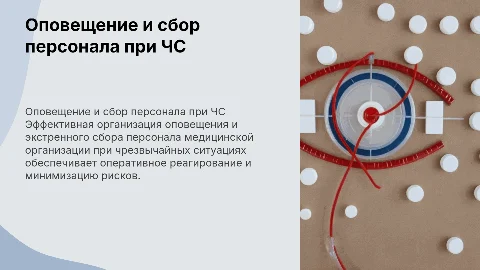 Организация оповещения и экстренного сбора персонала при ЧС