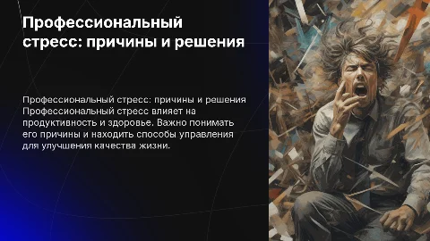 профессиональный стресс