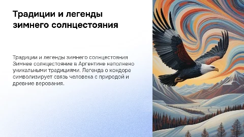 Традиции зимнего солнцестояния в Аргентине и кондор