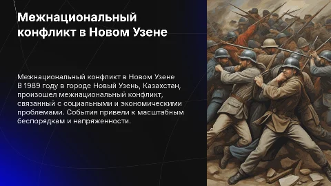 Межнациональные конфликты: 1989 Казахстан, Новый Узень