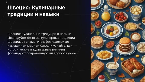 швеция кулинарные способности и традиции