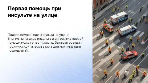 оказание ПЕРВой ПОМОЩи прохожему на улице ПРИ ИНСУЛЬТЕ