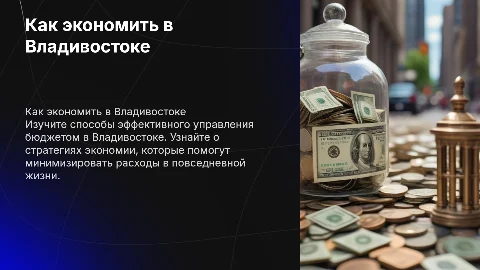 как экономить в Владивостоке