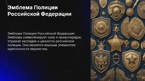 Эмблема Полиции РФ