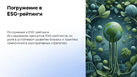 Погружение в ESG-рейтинги: от теории к практике