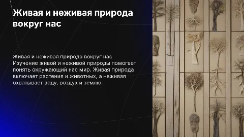 окружающий мир 2 класс. Живая и неживая природа