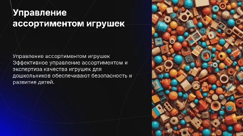 Управление ассортиментом и экспертиза качества игрушек