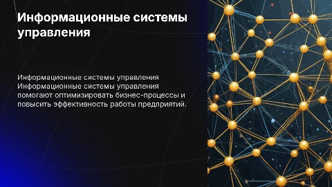 Информационные системы управления предприятием