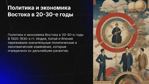 Политические и экономические процессы в Востоке 1920-1930-х