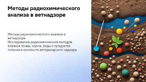 Методы радиохимического анализа в ветнадзоре