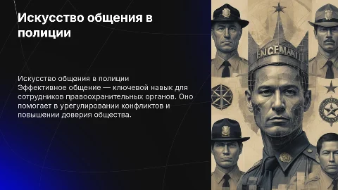 Искусство общения в правоохранительной деятельности