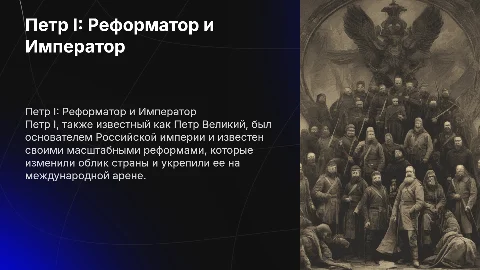 Рассказ о Петре 1