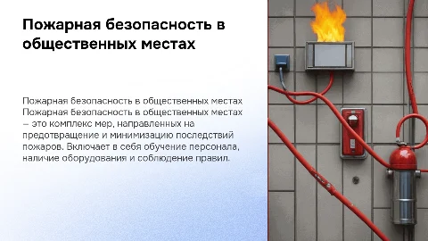 пожарная безопасность в общественных местах