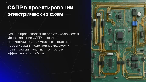 Применение САПР для проектирования электрических схем и плат