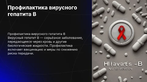 Профилактика вирусного гепатита B: эпидемиология и меры