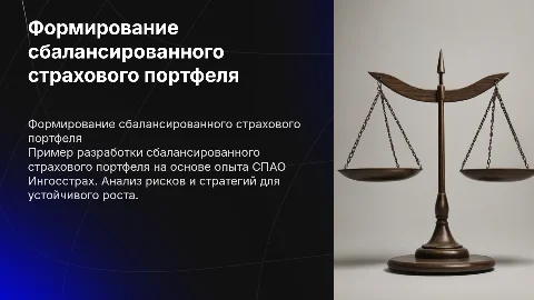 Формирование сбалансированного страхового портфеля в Ингосстрах