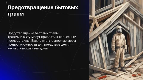 Предупреждение бытовых травм
