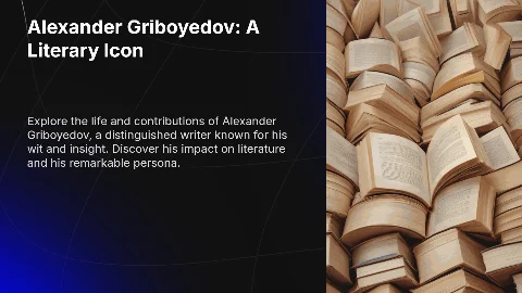 Александр Сергеевич Грибоедов: великий писатель и замечательный человек