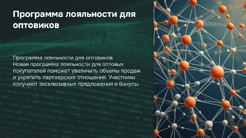 программа лояльности для оптовых покупателей