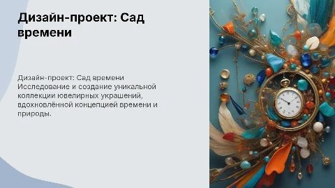 Дипломный проект: Дизайн-проект коллекции ювелирных украшений