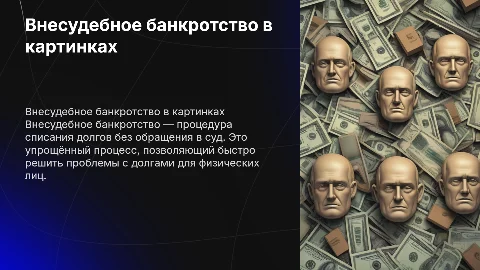 Внесудебное банкротство в картинках