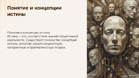 понятие истины. концепции истины