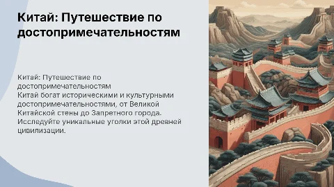 Китай и его достопримечательности