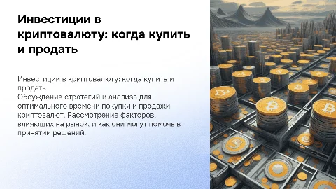 Курс криптовалюты: когда покупать и продавать