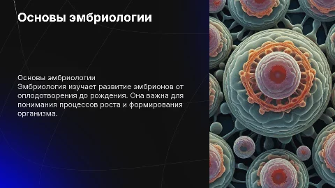 эмбриология