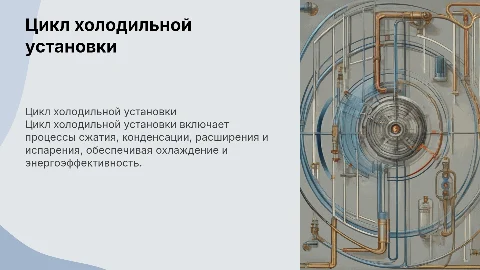 Цикл холодильного установки