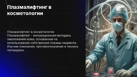 Плазмалифтинг в косметологии: показания и техника процедуры