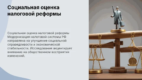 Защита дипломной работы: Социальная оценка налоговой системы РФ