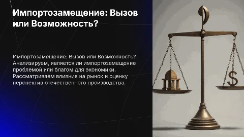Анализ ситуации импортозамещение проблема или благо