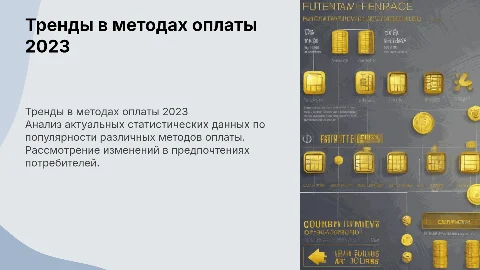 Современная статистика по использованию методов платежа