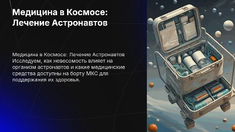 Медицина в Космосе: как лечат астронавтов