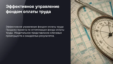 Презентации для продажи проекта по фонду оплаты труда