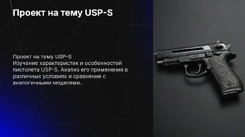 Проект на тему USP-S