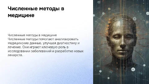 Численные методы в медицине