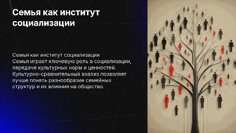 Семья как институт социализации: культурно-сравнительный аспект