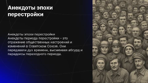 Анекдоты эпохи перестройки