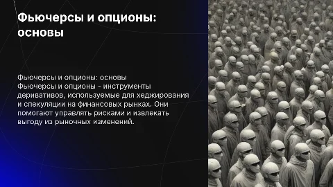 Фьючерсы и опционы