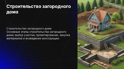 Строительство загородного дома