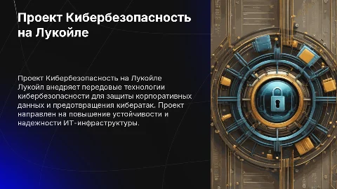 Проект Кибербезопасность на лукойле