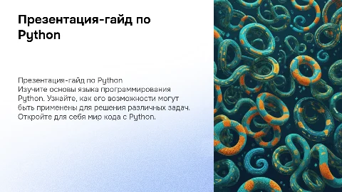 презентация-гайд на тему пайтон с картинками