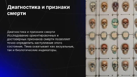 Диагностика факта смерти: признаки и их значение